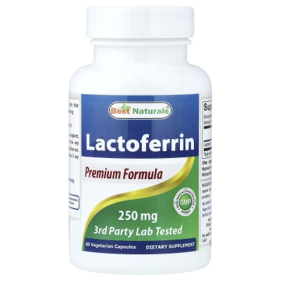 Best Naturals Lactoferrin 250mg 60 Vegetarian Capsules