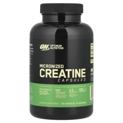 Optimum Nutrition Micronized Creatine Capsules 100 Capsules (1.25g per Capsule)