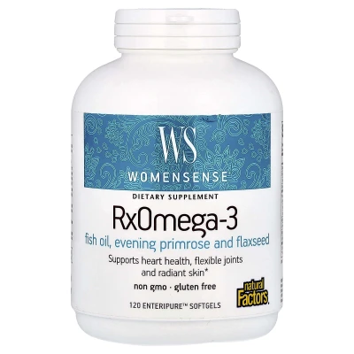 Natural Factors WomenSense RxOmega-3 120 Enteripure Softgels