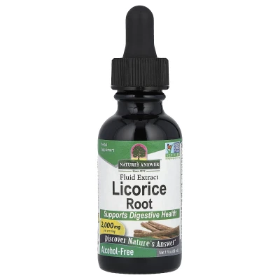 Nature's Answer Liquorice Root Fluid Extract Alcohol-Free 2000mg 1 fl oz 30 ml