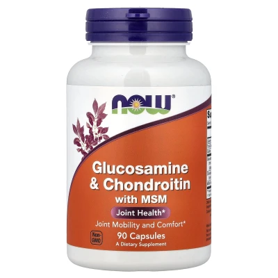 NOW Foods Glucosamine & Chondroitin with MSM 90 Capsules