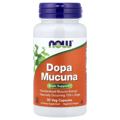 NOW Foods Dopa Mucuna Brain Support 90 Veg Capsules