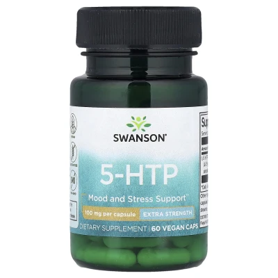 Swanson 5-HTP Mood And Stress Support 100mg 60 Vegan Caps