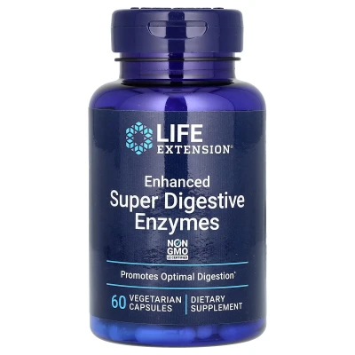 Life Extension Enhanced Super Digestive Enzymes 60 Vegetarian Capsules