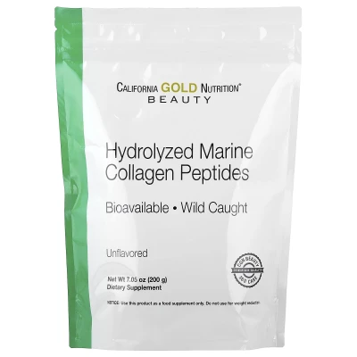 California Gold Nutrition Hydrolysed Marine Collagen Peptides Unflavoured 7.05 oz 200g