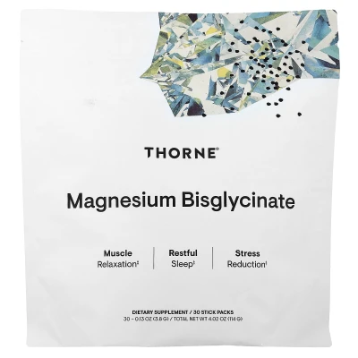 Thorne Magnesium Bisglycinate 30 Stick Packs 0.13 oz (3.8 g)