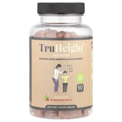 TruHeight Growth Gummies Multivitamin For Ages 5+ Watermelon 60 Gummies