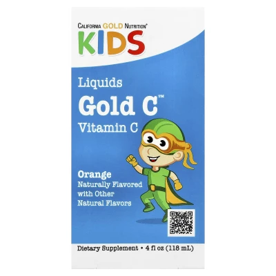 California Gold Nutrition Kids Gold C Liquid Vitamin C Orange 4 fl oz 118ml