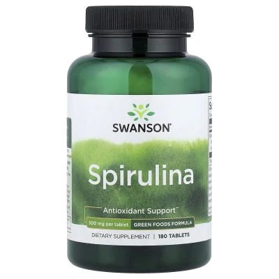 Swanson Spirulina Antioxidant Support 500mg per Tablet 180 Tablets