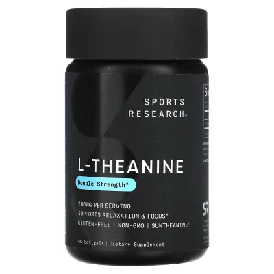 Sports Research L-Theanine Double Strength 200mg 60 Softgels