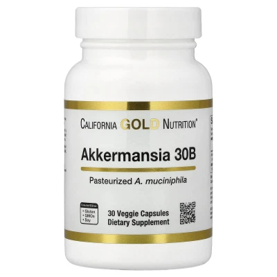 California Gold Nutrition Akkermansia 30B 30 Veggie Capsules (150mg per Capsule)