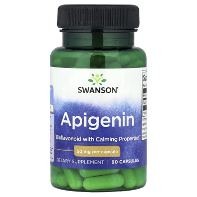 Swanson Apigenin Bioflavonoid With Calming Properties 50 mg per Capsule 90 Capsules