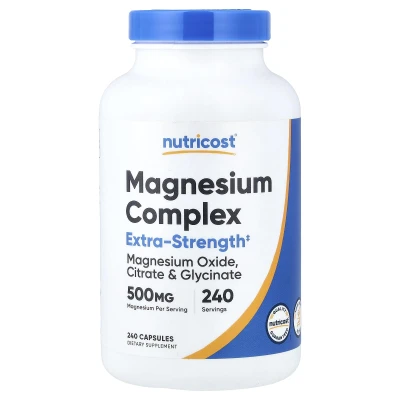 Nutricost Magnesium Complex 500mg Per Magnesium 240 Capsules