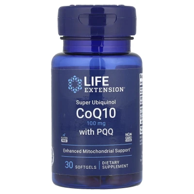 Life Extension Super Ubiquinol Coq10 100Mg With Pqq 30 Softgels