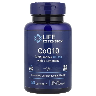 Life Extension CoQ10 (ubiquinone) 100mg With D-Limonene 60 Softgels