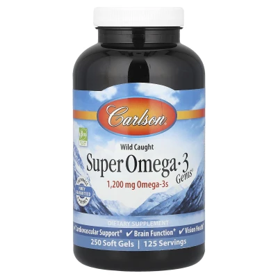 Carlson - Wild Caught Super Omega-3 Gems® | 250 Soft Gels