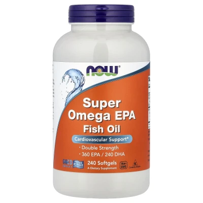 NOW Foods Super Omega EPA Fish Oil Cardiovascular Support 240 Softgels