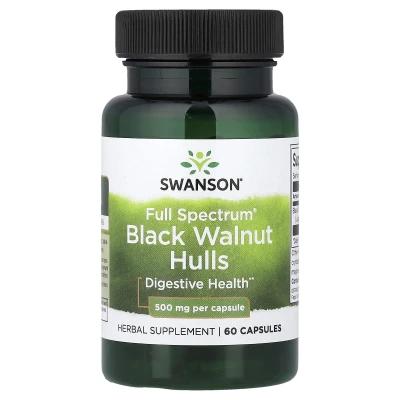 Swanson Full Spectrum Black Walnut Hulls 500mg per Capsule 60 Capsules