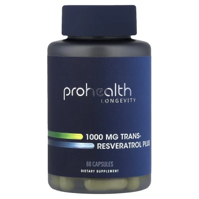 ProHealth Longevity 1000mg Trans-Resveratrol Plus 60 Capsules