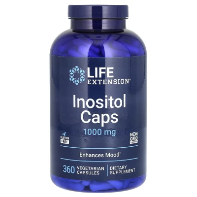 Life Extension Inositol Caps 1000mg 360 Vegetarian Capsules