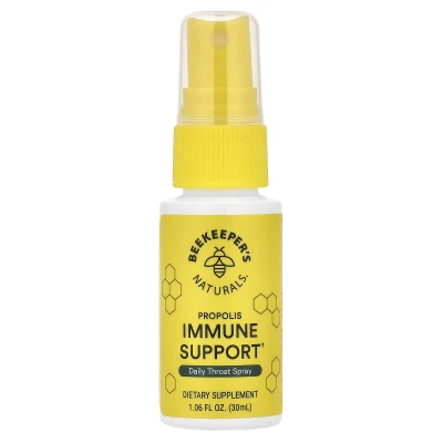 Beekeeper's Naturals Propolis Immune Support Daily Throat Spray 1.06 fl oz (30ml)