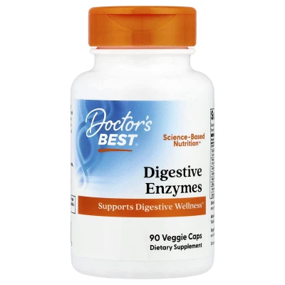 Doctor's Best Digestive Enzymes Supports Digestive Health 90 Veggie Caps