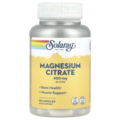 Solaray - Magnesium Citrate | 90 Capsules (133 mg per Capsule)