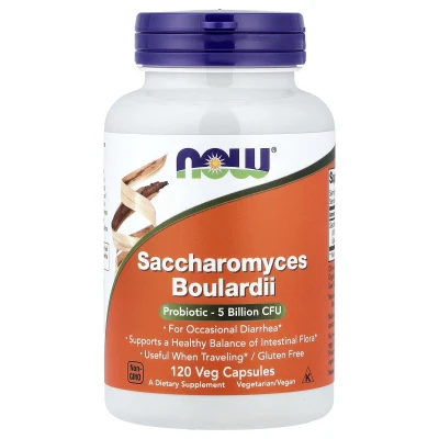 NOW Foods Saccharomyces Boulardii 5 Billion CFU 120 Veg Capsules