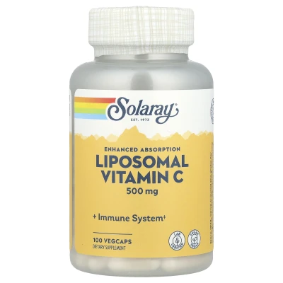 Solaray Enhanced Absorption Liposomal Vitamin C 500mg 100 Veg Caps