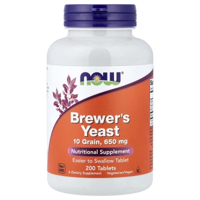 NOW Foods Brewer's Yeast 650mg 200 Tablets