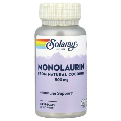 Solaray Monolaurin From Natural Coconut 500mg 60 VegCaps