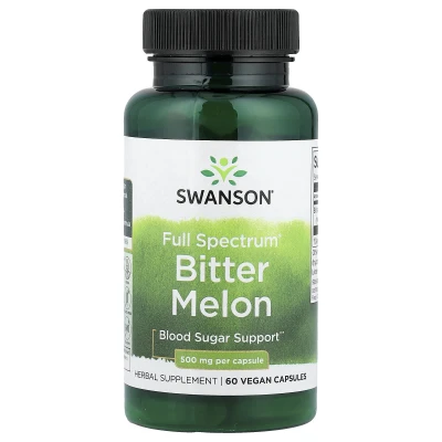 Swanson Full Spectrum Bitter Melon 500mg per Capsule 60 Vegan Capsules