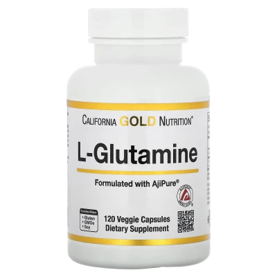 California Gold Nutrition L-Glutamine 500mg AjiPure 120 Veggie Capsules