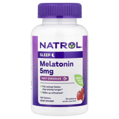 Natrol Sleep Melatonin5mg Fast Dissolve Strawberry 150 Tablets