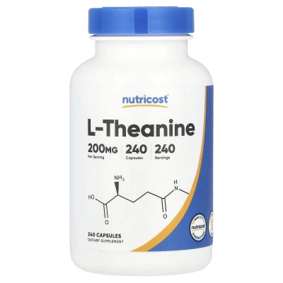 Nutricost L-Theanine 200mg Per Serving 240 Capsules