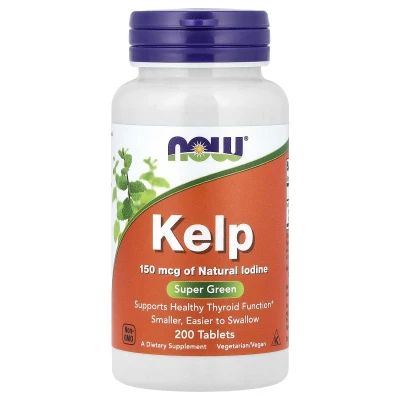 NOW Foods Kelp 150 mcg Of Natural Iodine 200 Tablets