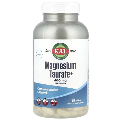 KAL Magnesium Taurate+ 400mg Per Serving 180 Tablets