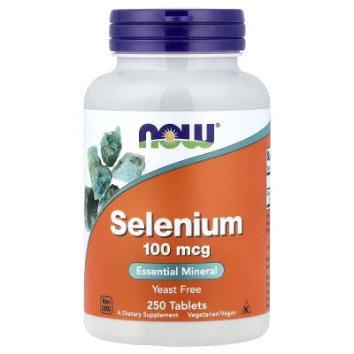 NOW Foods Selenium 100mcg Essential Mineral 250 Tablets