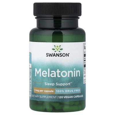 Swanson - Melatonin | 3 mg | 120 Vegan Capsules