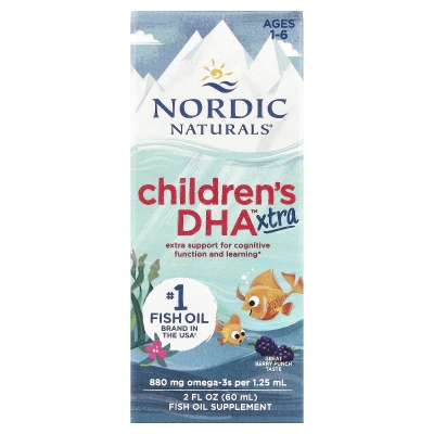 Nordic Naturals Children's DHA Xtra Fish Oil Supplement 2 fl oz (60ml)