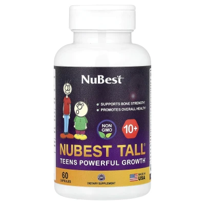 NuBest Tall Teens Powerful Growth 10+ Supports Bone Strength 60 Capsules