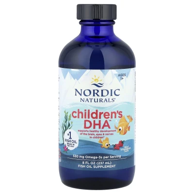 Nordic Naturals Children's DHA Ages 1+ Great Strawberry 8 fl oz (237ml)