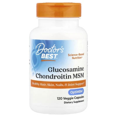 Doctor's Best Glucosamine Chondroitin MSM Joint Support 120 Veg Capsules