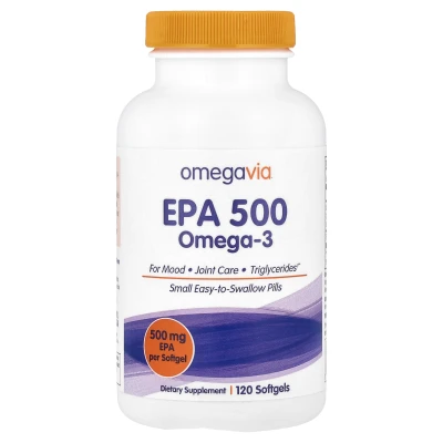 OmegaVia EPA 500 Omega-3 500mg 120 Softgels