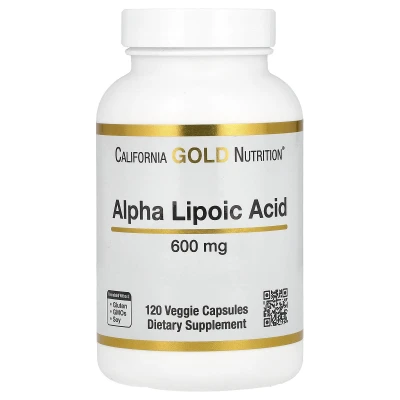California Gold Nutrition Alpha Lipoic Acid 600mg 120 Veg Capsules