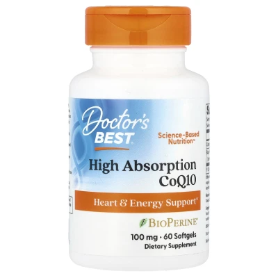 Doctor's Best - High Absorption CoQ10 | 60 Softgels