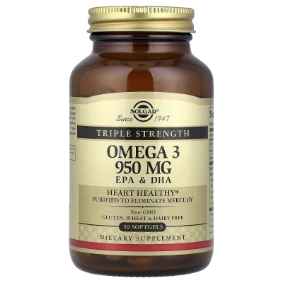 Solgar Omega-3 EPA & DHA Triple Strength 950mg 50 Softgels