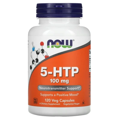 NOW Foods - 5-HTP | 100 mg | 120 Veg Capsules