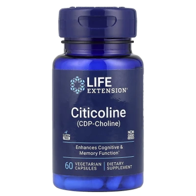 Life Extension Citicoline (CDP-Choline) 60 Vegetarian Capsules