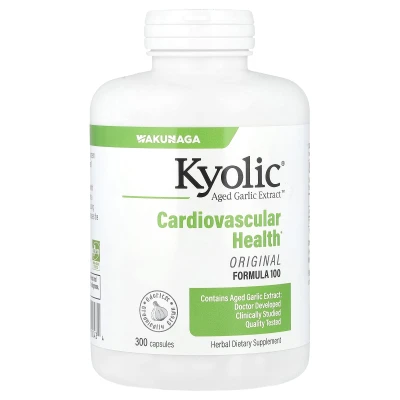 Kyolic Aged Garlic Extract Cardiovascular Health Original Formula 100 300 Capsules